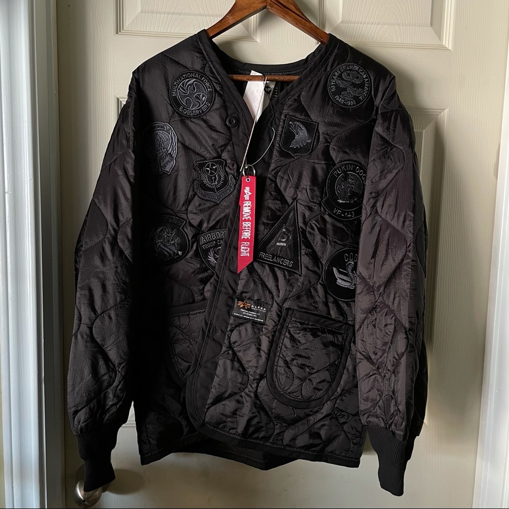 Alpha Industries Black Als Squadron Liner